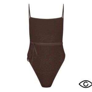 NWT Better Tan Brown One-Piece Swimsuit size xs